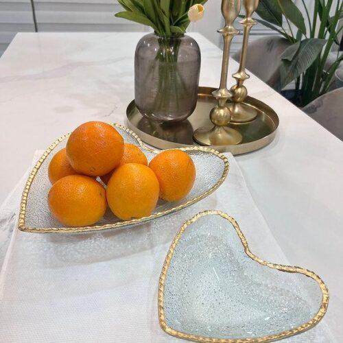 Aqua Heart 2-Piece Plate