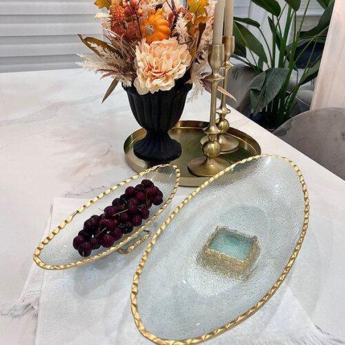 Aqua Oval Deep Dish (Large)