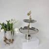 Jasmine Two-tier Platter (Silver)