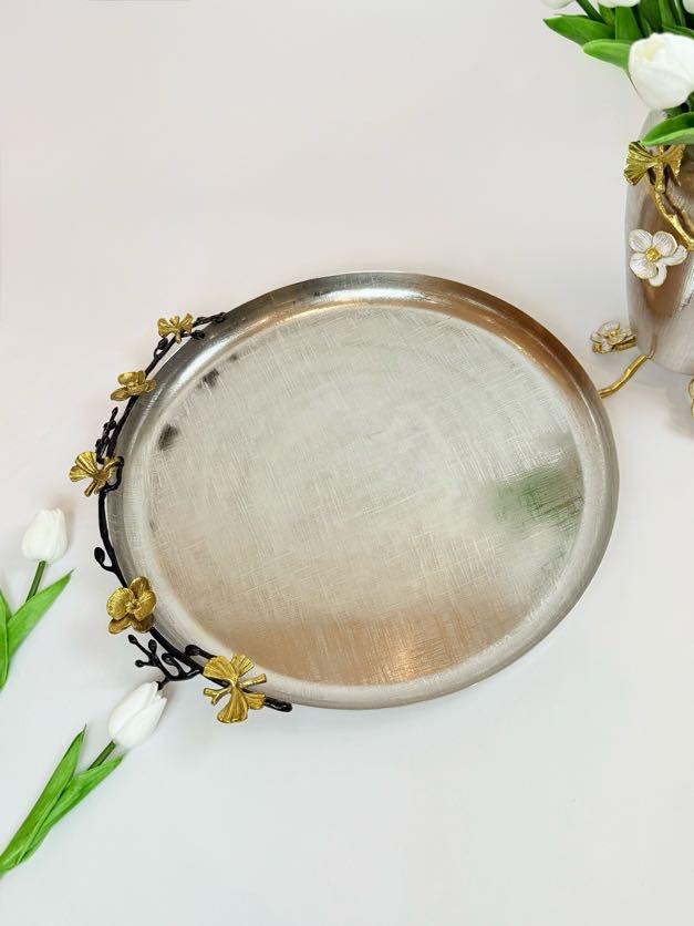 Orchid Round Platter (Black)