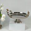 Jasmine Cake Stand/Platter with Base (Silver)