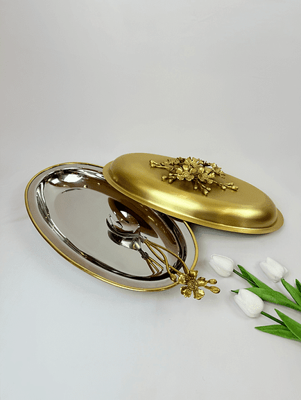 Jasmine Deep Platter with Lid Jasmine Deep Platter with Lid