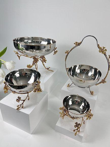 Jasmine Large Bowl (Silver)