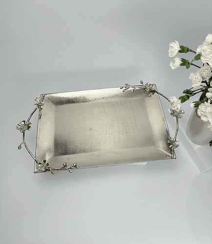 Jasmine Nickel-Plated Tray