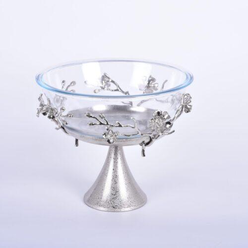 Jasmine Bowl with Stand (Nickel-Plated)