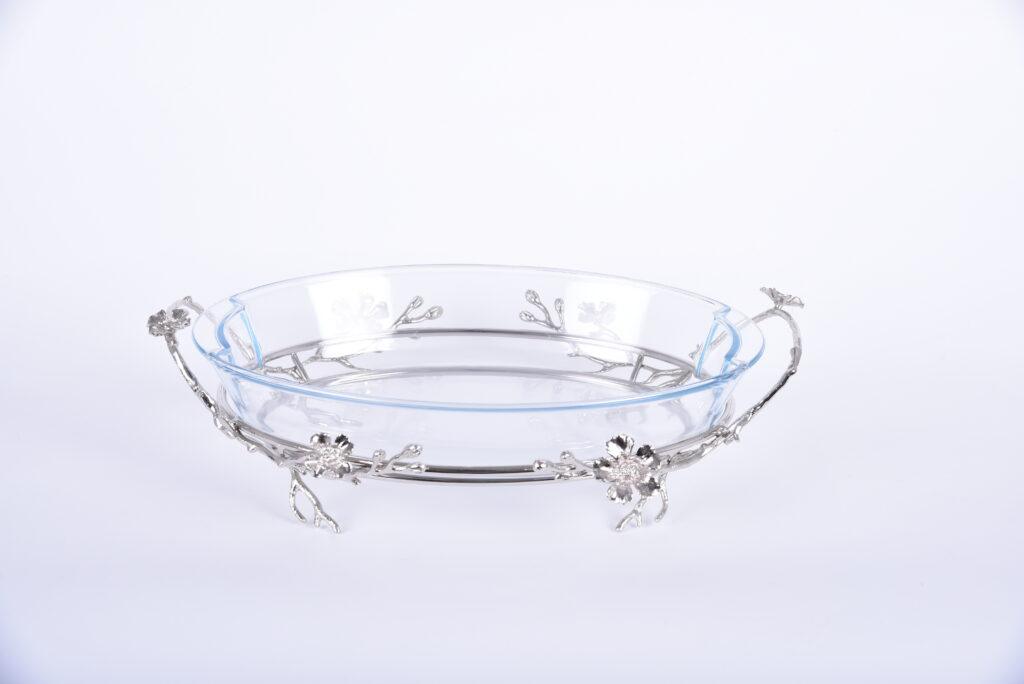 Jasmine Oval Deep Dish (Nickel-Plated)
