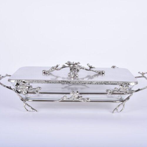 Jasmine Rec. Deep Dish with Lid (Nickel-Plated)