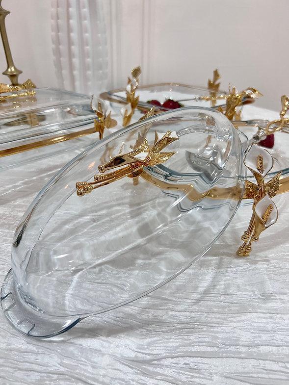 Lily Square Deep Serving Dish Without Lid (Large)