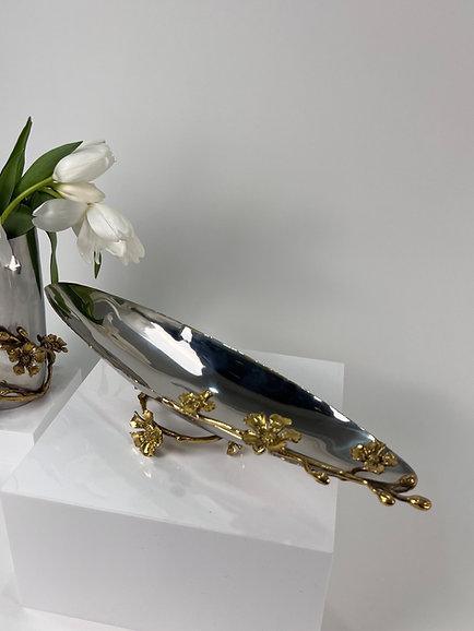 Narrow Jasmine Dish (Silver)