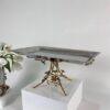 Jasmine Rectangular platter with Base (Silver)