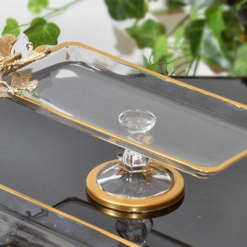 Rectangular butterfly plate with stand