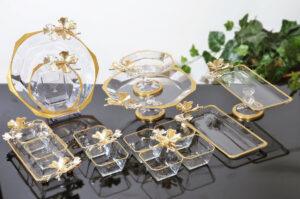 Rectangular butterfly plate with stand