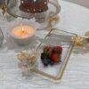 Rectangular butterfly plate with stand