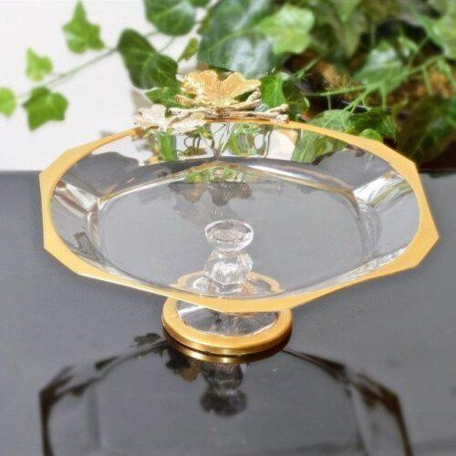 Round butterfly plate with stand