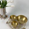 Jasmine 3-section Bowl with ring (Gold)