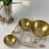 Jasmine 3-section Bowl with ring (Gold)