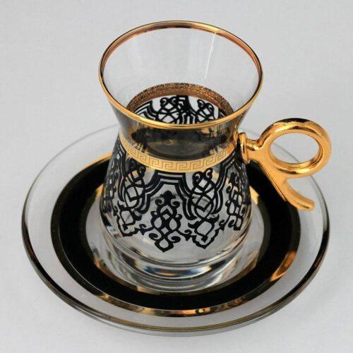 Venus Tea Set 12 Pieces (6 Persons) Black