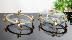 White Lily Oval Deep Serving Platter, 1 Piece, Without Lid