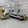 Zamzam Cup Set, 6 Pieces, Gold (Tall)