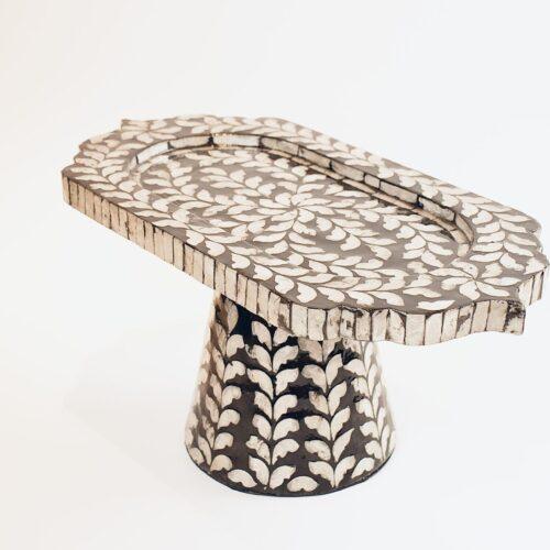 Mother of Pearl Platter with Stand
