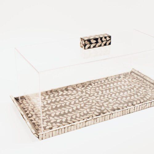 Mother of Pearl Rec. Platter with Lid