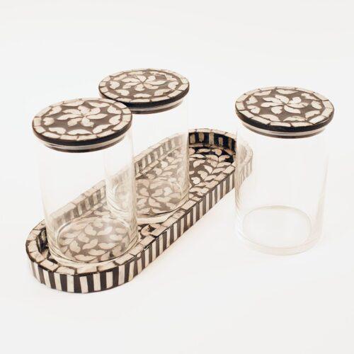 Mother of Pearl Canister Set