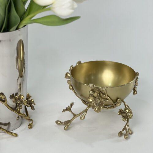 Jasmine Bowl with Feet - Small (Gold)