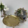 Jasmine Round Tray/Platter (Gold)