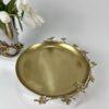 Jasmine Round Tray/Platter (Gold)